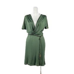 Gucci Midi length  Wrap Dress, Size M , Green